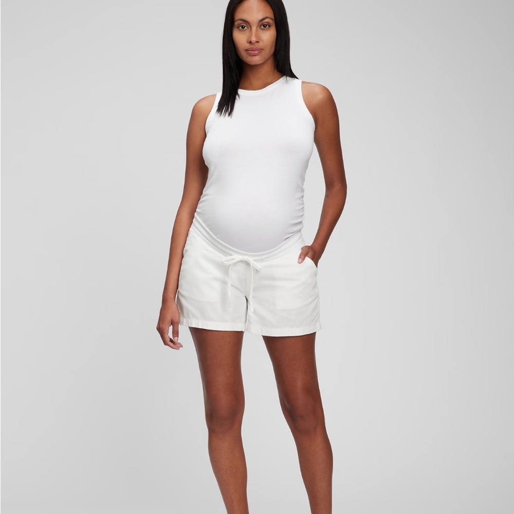 Gap Maternity linen cotton pull on shorts